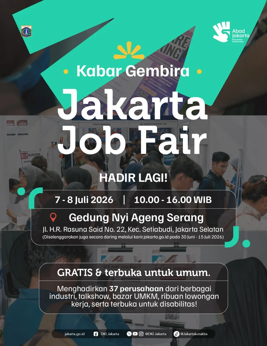 Job Fair Kabupaten Trenggalek 2026 (Suku Dinas TKTE Wilayah Kabupaten Trenggalek Barat) : 7-8 Juli 2026
